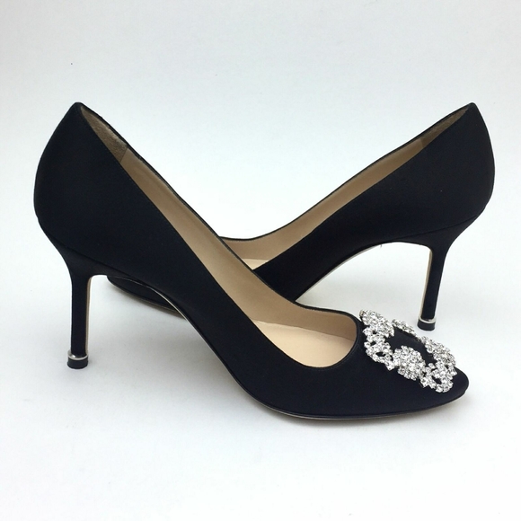 MANOLO BLAHNIK Hangisi Pointed Toe Pump sz 7 - Picture 4 of 13